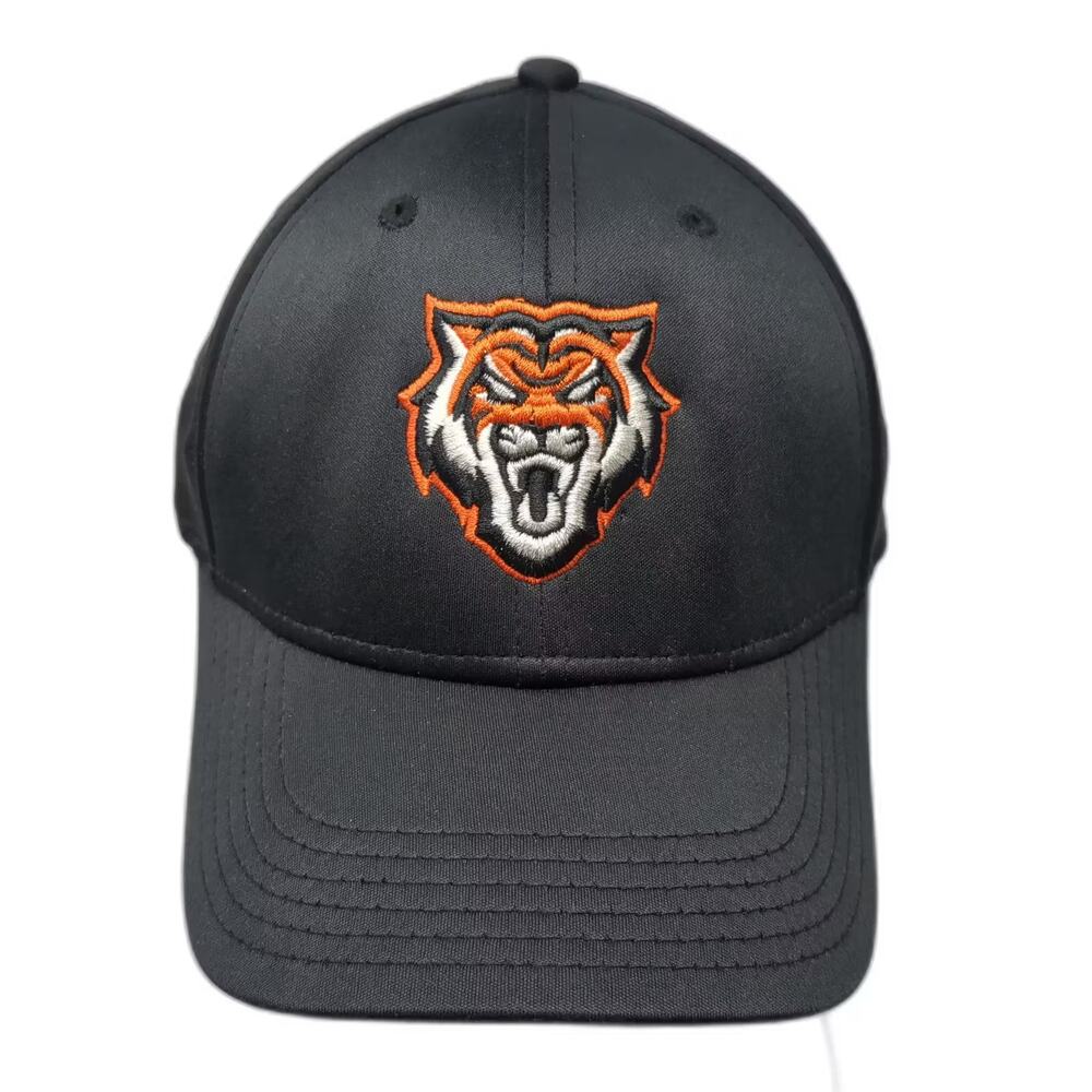 Legacy Athletic Tigers SI Black Orange Stretch Fit Hat Size M Embroidered Cap